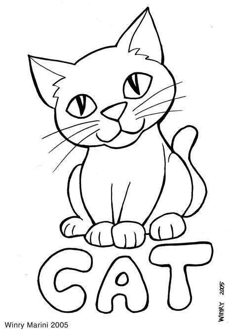 Kitten Coloring Pages For Preschoolers Coloringbay