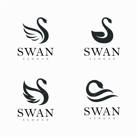 Premium Vector Swan Logo Simple And Elegant Vector Symbol