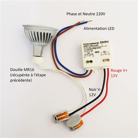 Changer l alimentation pour remplacer un spot halogène par une LED 12V