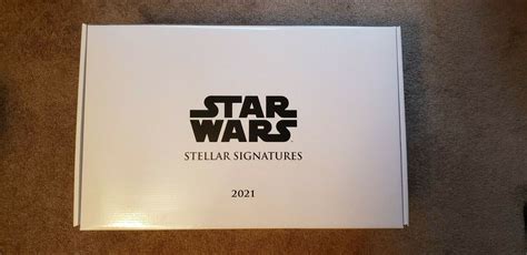 2021 Topps Star Wars Stellar Signature Display Storage Box 100 Made