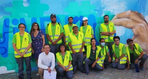 Ciudad Lineal Inaugurado un mural en el Espacio de Inclusión de San