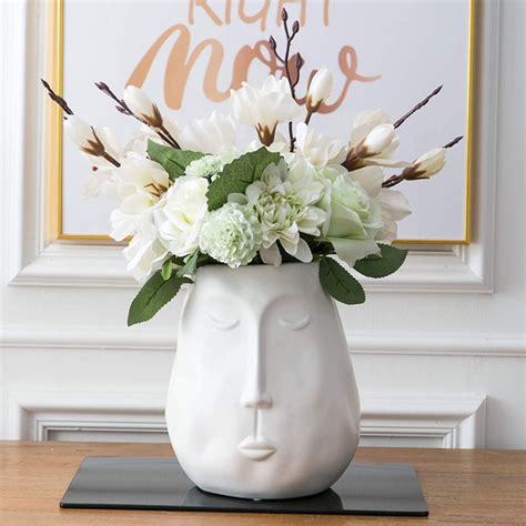 9 Elegant Face Flower Vase Designs Design Swan