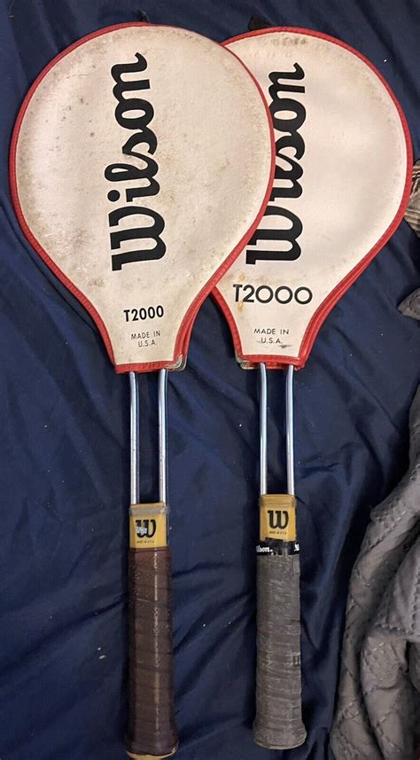 Vintage Wilson T2000 Tennis Racket Racquets W Cover Connors Lot Of 10 In Bag Ebay