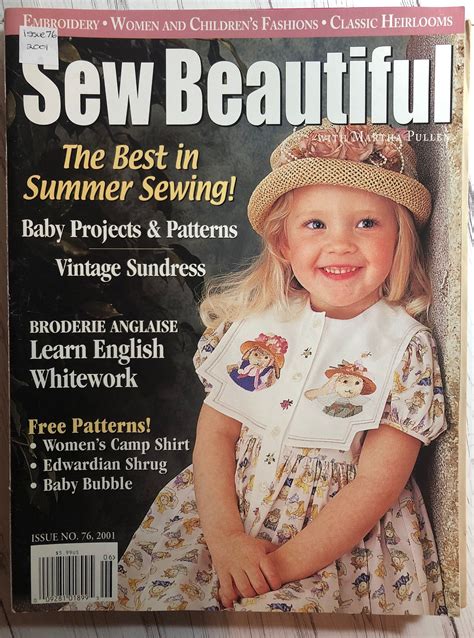 Sew Beautiful Magazine Smocking Magazine By Martha Pullen Etsy