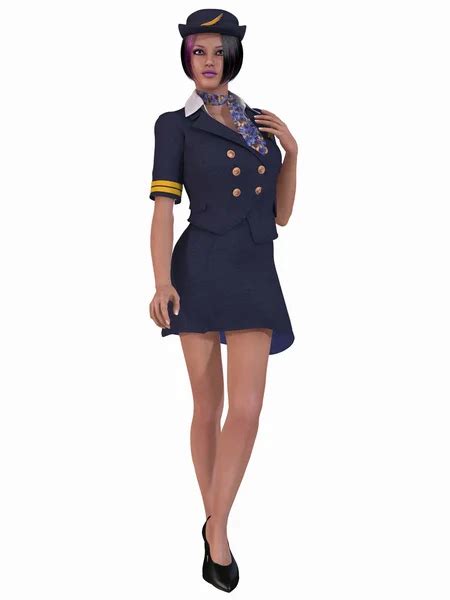 Stewardess 3d Stock Photos Royalty Free Stewardess 3d Images