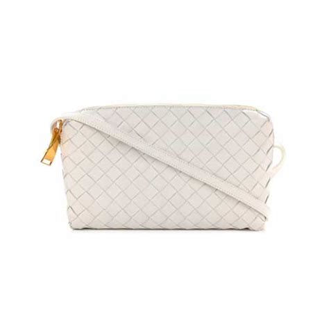 BOTTEGA VENETA Nappa Intrecciato Crossbody White BestLuxuryBags