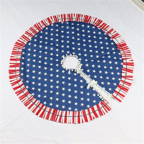 Patriotic Tree Skirt, Americana Tree Skirt, Patriotic Christmas, Stars ...