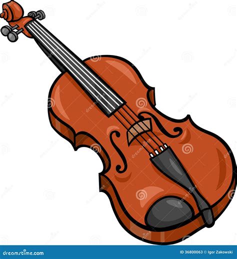 Violin Cartoon Illustration Clip Art | CartoonDealer.com #36800063