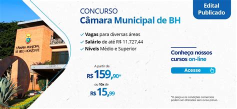 Concurso Câmara de BH Provas serão no DOMINGO 28 04