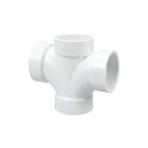 Vpc In Pvc Dwv All Hub Double Sanitary Tee Fitting Lp B