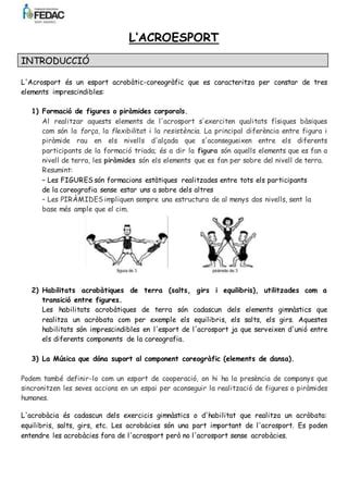 Activitats Gimn Stiques I Acroesport Pdf