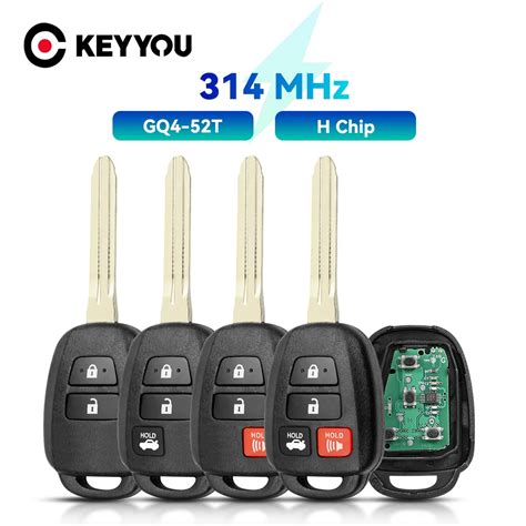 Keyyou Llave De Coche Remota Fsk Gq T Para Toyota Rav Le Xle