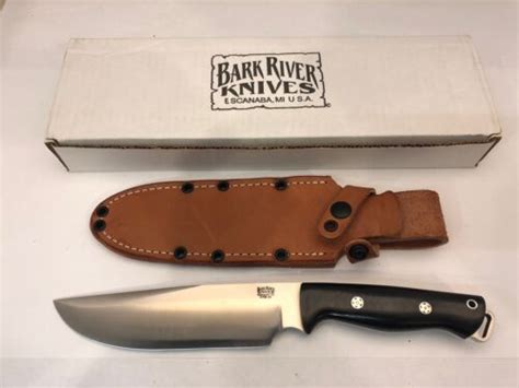 Bark River Knives Bravo Survivor Cpm V Black Canvas Micarta Rampless