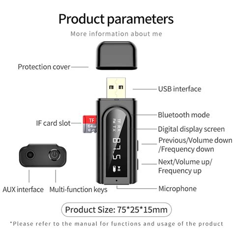 Usb Bluetooth Al C S Verici Ara Kiti Mp Mm A Grandado