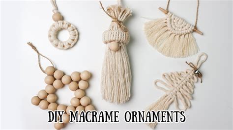 Diy Macrame Christmas Ornaments Youtube