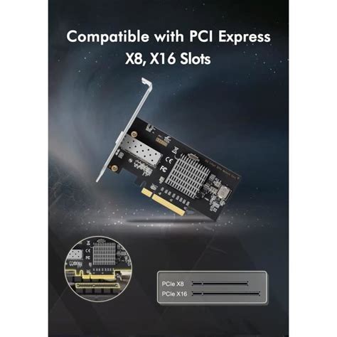 Carte Réseau Sfp 10g Nicgiga 10gbe Pcie X8 Ethernet Adapter Cdiscount Informatique