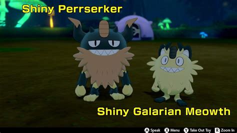 Shiny Galarian Meowth Shiny Perrserker Pokémon Amino