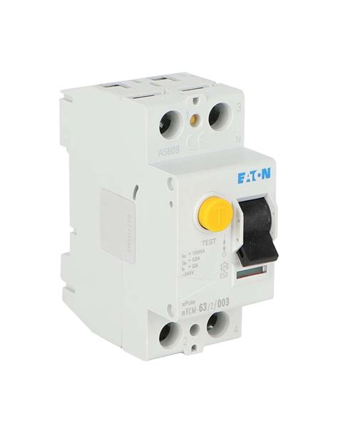 Earth Leakage Circuit Breaker Rccb 63a 2p 003 300ma