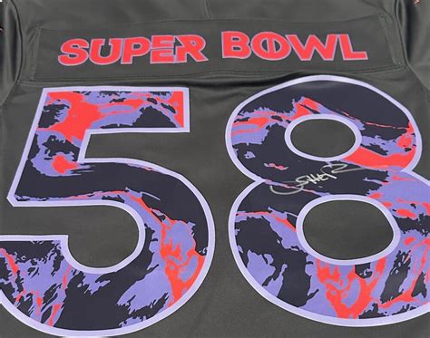 Super Bowl 58 Commemorative Jersey Signed By Halftime Performer Usher