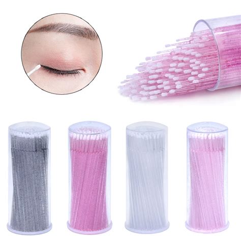 Pcs Disposable Long Head Bendable Micro Brushes Microbrush