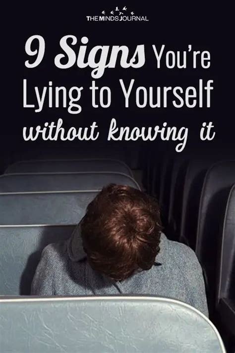 Signs Youre Lying To Yourself Without Knowing It Best Books To Read