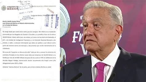 Contesta AMLO al juez que ordenó no hablar de Xóchitl Gálvez actúa