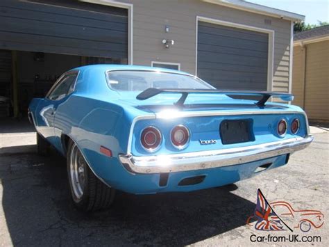 1973 Plymouth Cuda 340 HEMI 4 Speed Petty Blue White Interior Frame Off