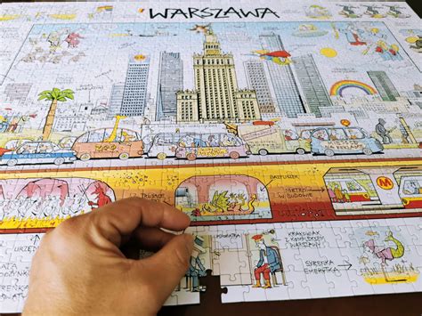 Warszawa Puzzle Z Rysunkiem Andrzeja Mleczki Sklep MDR Gry