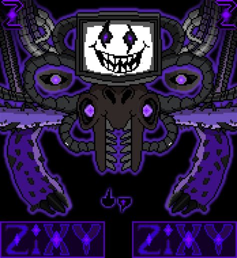 Darkness Corrupted Omega Flowey By Zixy On Itaku