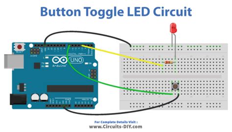 Button Toggle LED - Arduino Tutorial