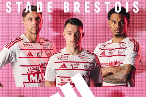 Stade Brestois Le nouveau maillot extérieur 2024 2025 dévoilé