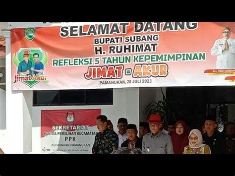 Tari Lengser Penyambutan H Ruhimat Bupati Subang Jawa Barat Lengser