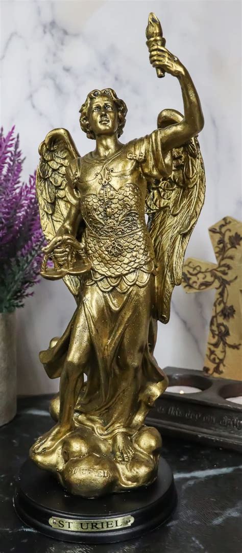 Buy Ebros Catholic Church Archangel Uriel Statue 8 Tall Saint Uriel