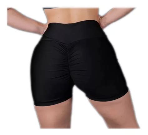 Lycra Corta Mujer Short Levanta Cola Push Up Deportivo Gym Cuotas Sin