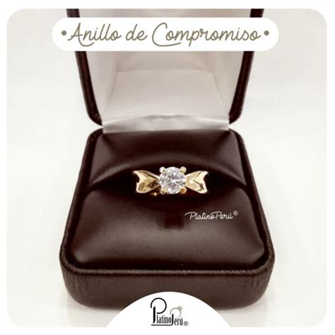 Anillo Compromiso De Plata Emerald Platino Per