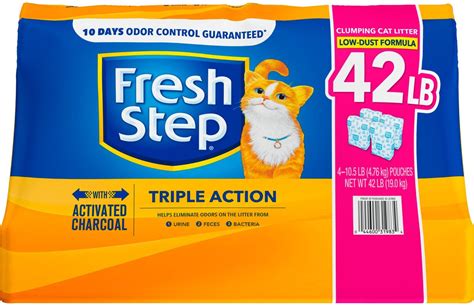 Fresh Step Triple Action Scented Clumping Clay Cat Litter Lb Bag