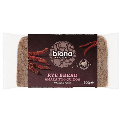 Biona Organic Rye Bread Amaranth Quinoa 500g We Get Any Stock