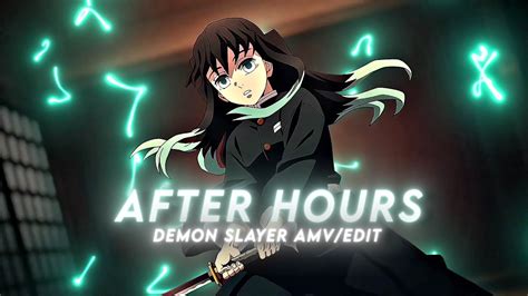 After Hours Tokito Tanjiro Demon Slayer Amv Edit Quick Edit