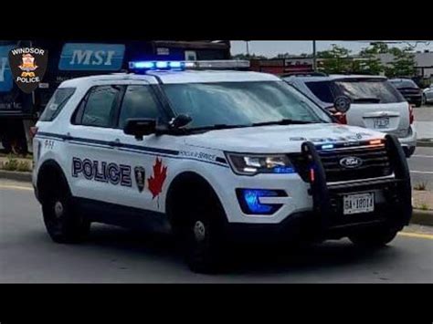 Responding To Working Fire Windsor Police Ford Explorer Unit 6319