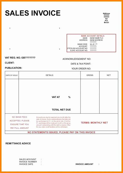 Invoice Template For Openoffice Free Or Pany Receipts Templates