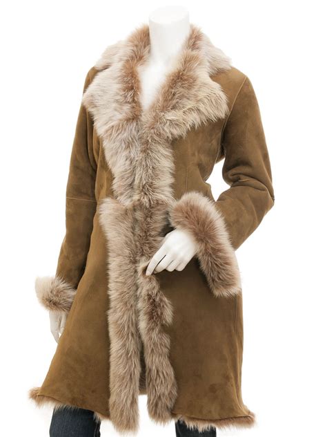 Toscana Shearling In Taupe Madison WOMEN Caine