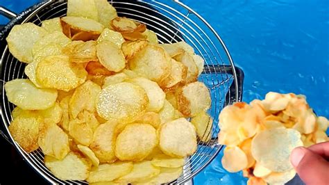 Homemade Lays Recipe Crispy Chips At Home Aloo Ki Chips Youtube