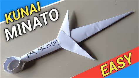 How To Make Kunai Minato From A4 Paper How To Make Paper Kunai YouTube