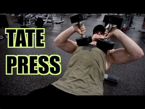 How To Tate Press Tutorial Tricep Exercise Youtube