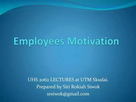 PPT - Employees Motivation PowerPoint Presentation, free download - ID ...