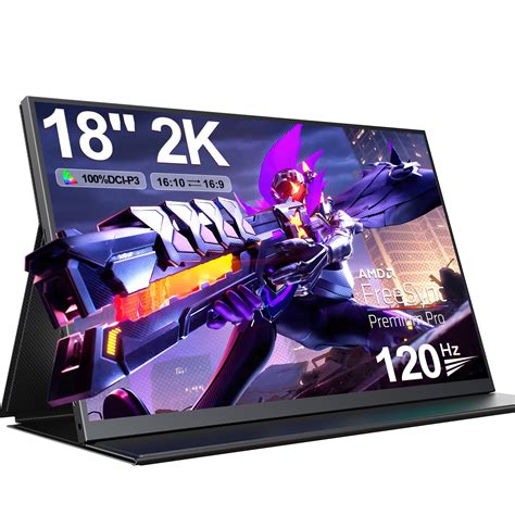 "UPERFECT 18"" 144HZ 2K Portable Gaming Monitor, 2560x1600 QHD, 100% ...