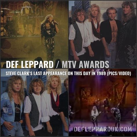 32 Years Ago Steve Clarks Last Def Leppard Appearance At 1989 Mtv