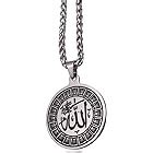 Amazon ZKDC Muslim Allah AYATUL KURSI 60 Cm Chain Stainless Steel