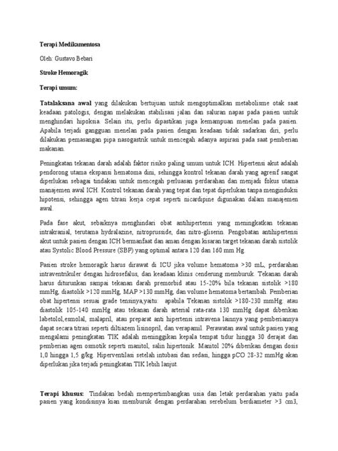 Terapi Medikamentosa Dan Non Medikamentosa Pdf