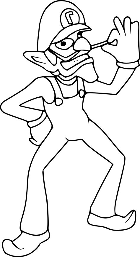 Wario And Waluigi Coloring Sheets Coloring Pages Porn Sex Picture